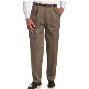 Haggar Men's Premium Classic Fit Cotton Dress Khaki Pants Sz 34Wx29L
